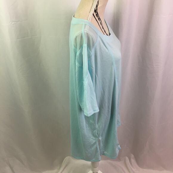 Xersion Short Sleeve Active Tee Iced Aqua Small - Picture 3 of 13